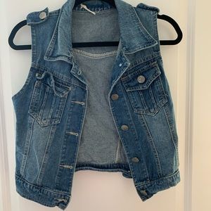 Sleeveless Denim Jacket